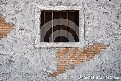 Jail window Stock Photo