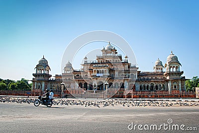 JAIPUR, INDIA - SEP 27: Albert Hall (Central Museum) on September 27, 2013 in Jaipur, Rajasthan, India . It is located in Ram Editorial Stock Photo