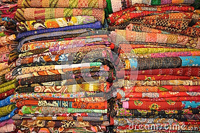 Jaipur quilts Stock Photo