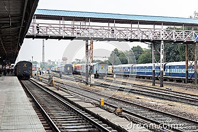 Indian Railways, the fourth largest railway network Editorial Stock Photo