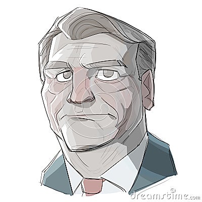 Jair Messias Bolsonaro 38th president of Brazil Caricature Cartoon Cartoon Illustration