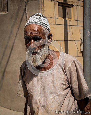 Man wearing taqiyah Editorial Stock Photo