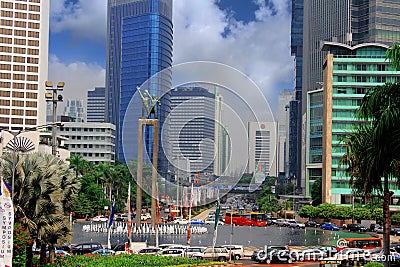 Jakarta city Editorial Stock Photo