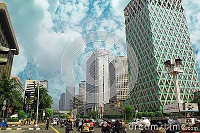 Jakarta city central Editorial Stock Photo