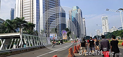 Jakarta city nice Editorial Stock Photo