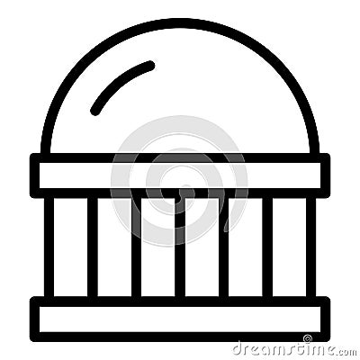 Jakarta mosque icon outline vector. Indonesia city Stock Photo