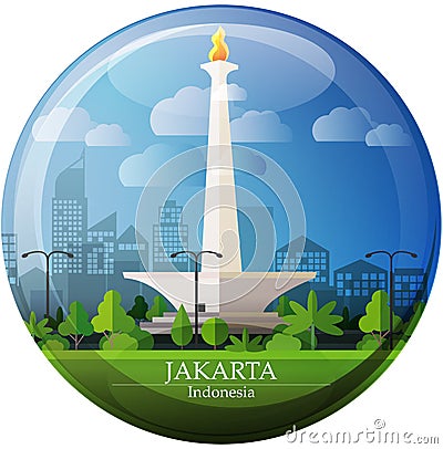 Jakarta Vector Illustration