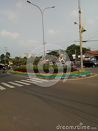 Jalan bsd city tangsel Editorial Stock Photo