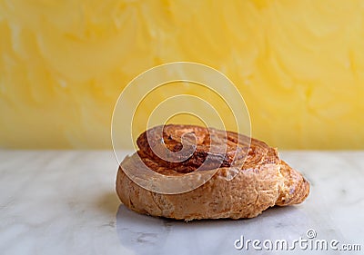 Jalapeno cheese swirl bread on a gray countertop Stock Photo