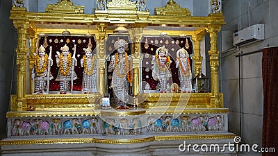 JALARAM BAPA TEMPLE Stock Photo