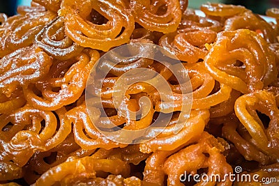 jalebi Indian sweet dish Stock Photo