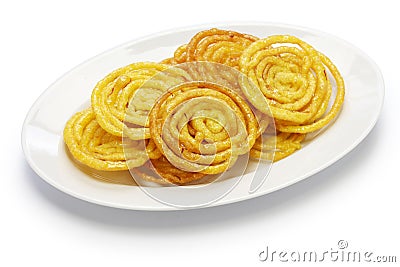 Jalebi indian sweet Stock Photo