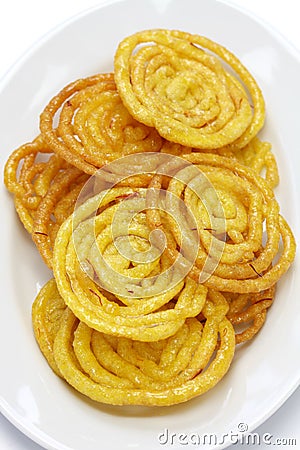 Jalebi indian sweet Stock Photo