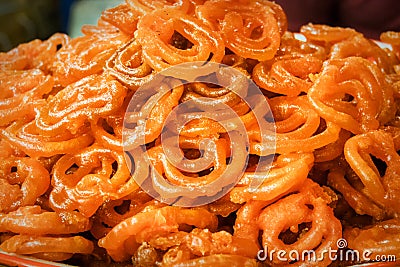 jalebi Indian sweet Stock Photo