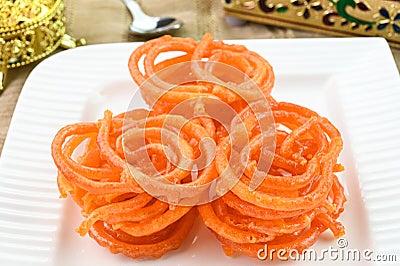 Jalebi sweet dish Stock Photo