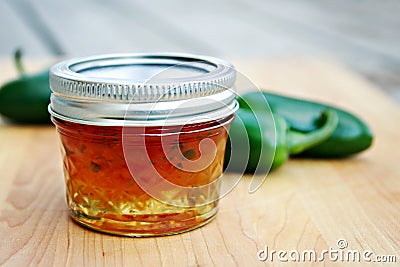 Jalepeno Pepper Jelly Stock Photo