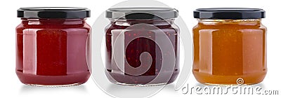 Jam jar isolated Stock Photo