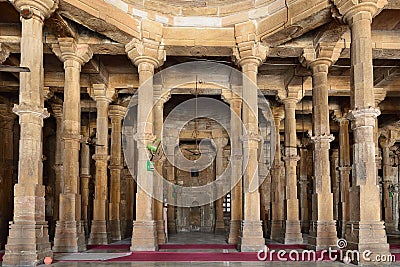 Jama Masijd mosque in complex Sarkhej Roza in India Stock Photo