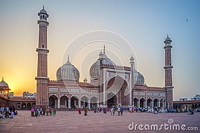 Jama Masjid in Delhi Editorial Stock Photo