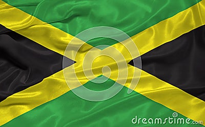 Jamaica Flag 3 Stock Photo