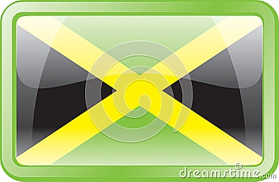 Jamaica Flag Icon Vector Illustration