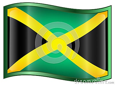 Jamaica Flag icon Vector Illustration