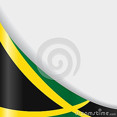 Jamaican flag background. Vector illustration. Vector Illustration