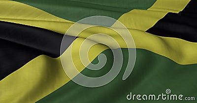 Jamaican flag Stock Photo