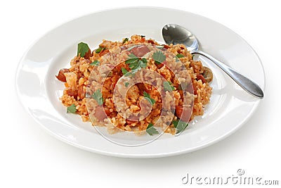 Jambalaya , creole rice dish Stock Photo