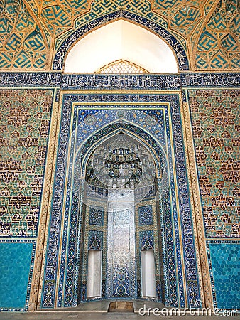 Jame Mosque was built in the last century.12 The King of the Al-Ebuchh dynasty.Which is an outstanding building in Iran. Editorial Stock Photo