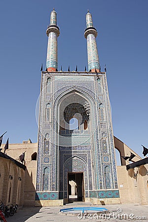 Jame Mosque, Yazd, Iran, Asia Editorial Stock Photo