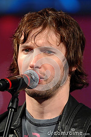 James BluntLive concert of James Blunt at the Rai broadcast Editorial Stock Photo