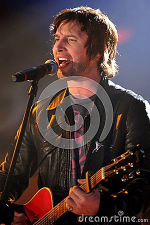 James BluntLive concert of James Blunt at the Rai broadcast Editorial Stock Photo