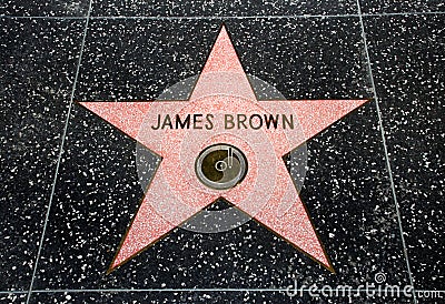 The James Brown star Editorial Stock Photo