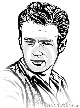 James Dean Vector Illustration