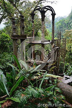 James Edward Surrealist Garden Las Pozas in Xilitla Mexico Editorial Stock Photo