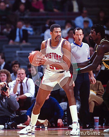 James Edwards, Detroit Pistons Editorial Stock Photo