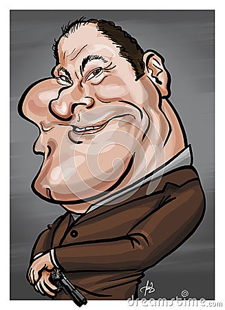 James Gandolfini caricature Editorial Stock Photo