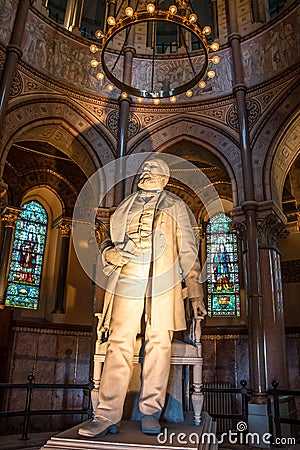 James A. Garfield Memorial Statue Editorial Stock Photo