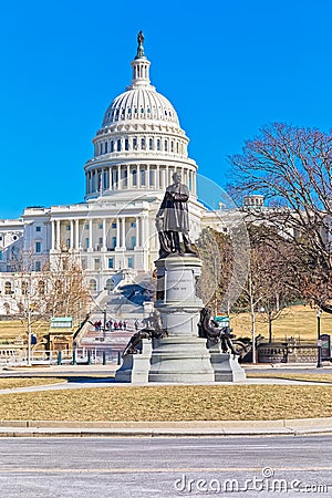 James Garfield monument in Washington DC USA Editorial Stock Photo