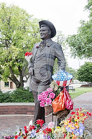 James Garner Statue Editorial Stock Photo