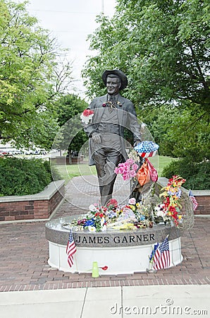James Garner Statue Editorial Stock Photo