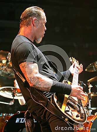Metallica performs in concert Editorial Stock Photo