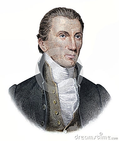 James Monroe Stock Photo