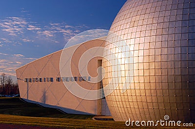 The James Naismith Memorial Basketball Hall of Fame in Springfield, Massachusetts Editorial Stock Photo