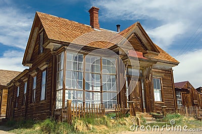 A preserved residence in ghost town Bodie. Stock Photo