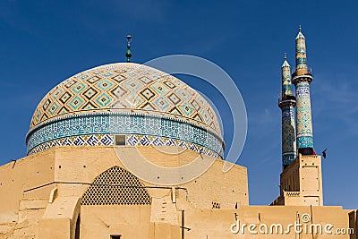 Jami mosque in Yazd - Iran Stock Photo