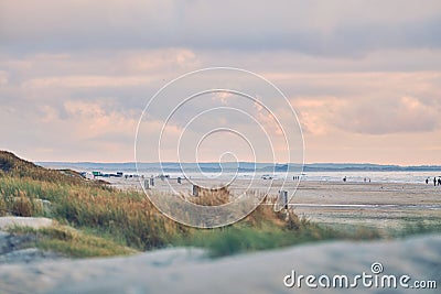 Jammerbugt in the evening at northern Denmark Stock Photo