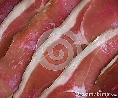 Jamon appetizing close-up culinary traditional delicious cooking Stock Photo
