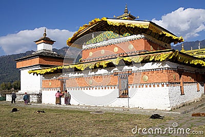 Jampey Lhakhang temple, Chhoekhor, Bhutan Editorial Stock Photo